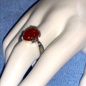 Natural Stone Stainless Steel Ring